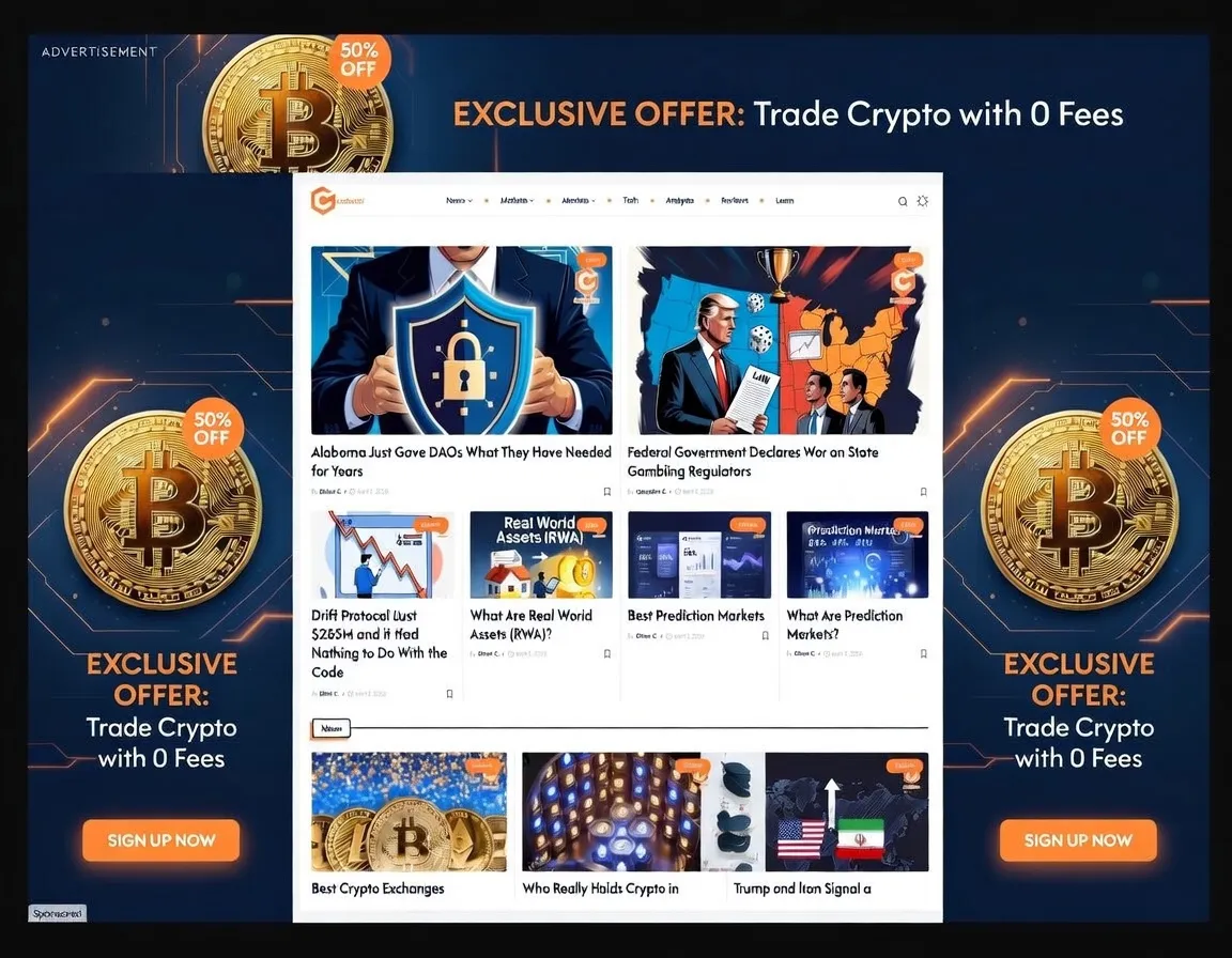 Aperçu du Homepage Takeover de Coinliva